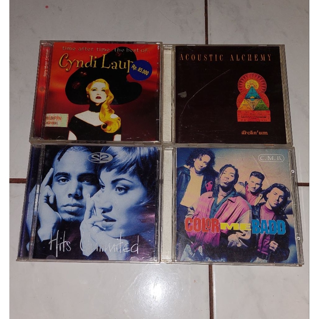 cd CYNDI LAUPER-Time After Time, The Best Of / ACOUSTIC ALCHEMY-Arcan Um / 2 UNLIMITED-Hits Unlimite