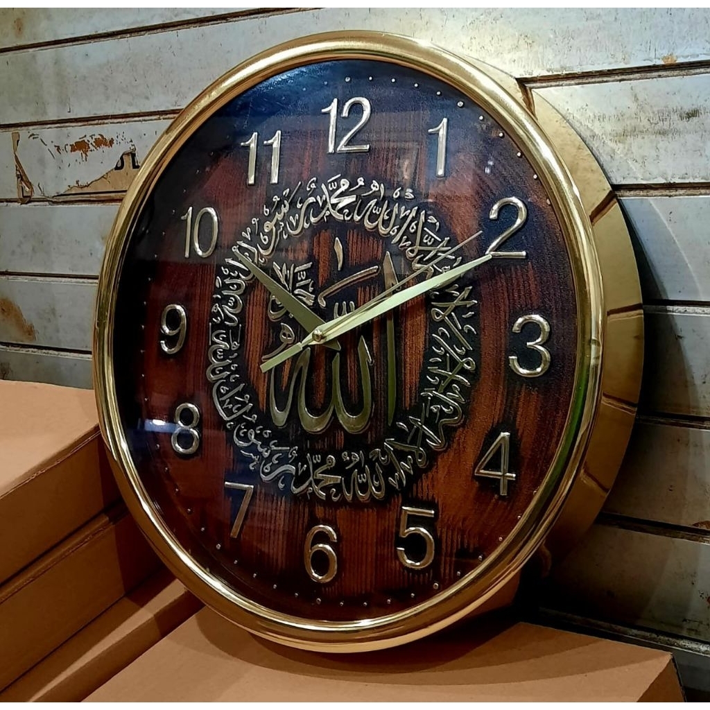 Jam Dinding Minimalis kaligrafi