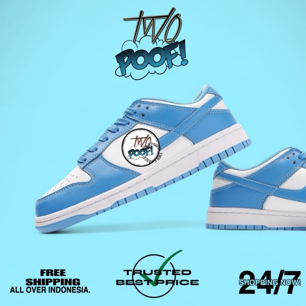 

[ Two's.Poof2! ] - Sneakers | Dung'z Low Universty Blue “ Blue White ‘ -" BNIB "- [ Two's.Poof2! ]