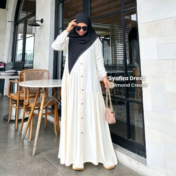 GAMIS SYAFIRA BY AURORA HIJAB (GAMIS SAJA) // SYAFIRA DRESS AURORA HIJAB // GAMIS SYARI RAYON POLOS