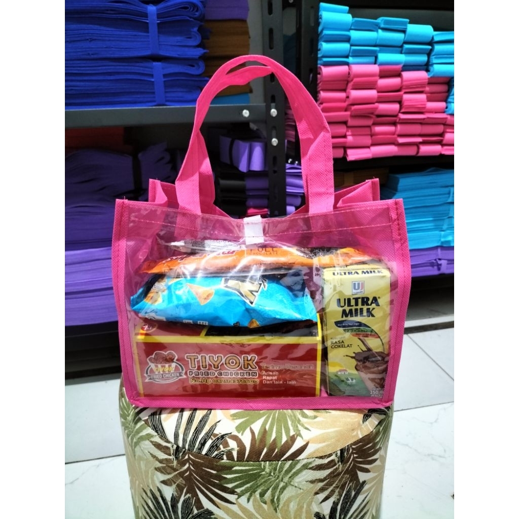 

Tas ultah mika / Tas aqiqah kombinasi mika / Goodie bag acara ulang tahun