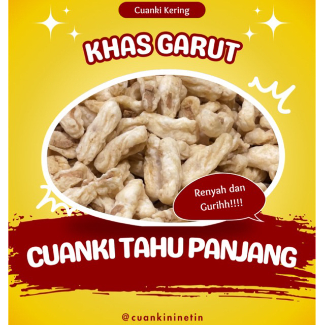 

CUANKI TAHU PANJANG Kemasan 250GRAM Pelengkap Baso Aci, Seblak dan Mie Instan