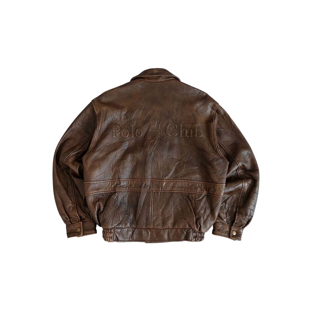 Vintage Polo Leather Jacket | Vintage Jacket | Vintage Work Jacket | Vintage Jaket | Leather Jacket 