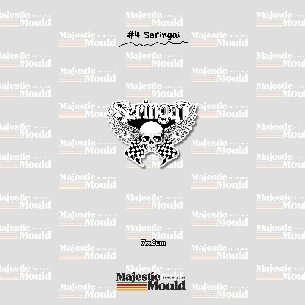

#4 Seringai – Stiker Band Vinyl Glossy | Tahan Air & Luntur (Laptop/Helm/Tumbler/dan media lainnya)