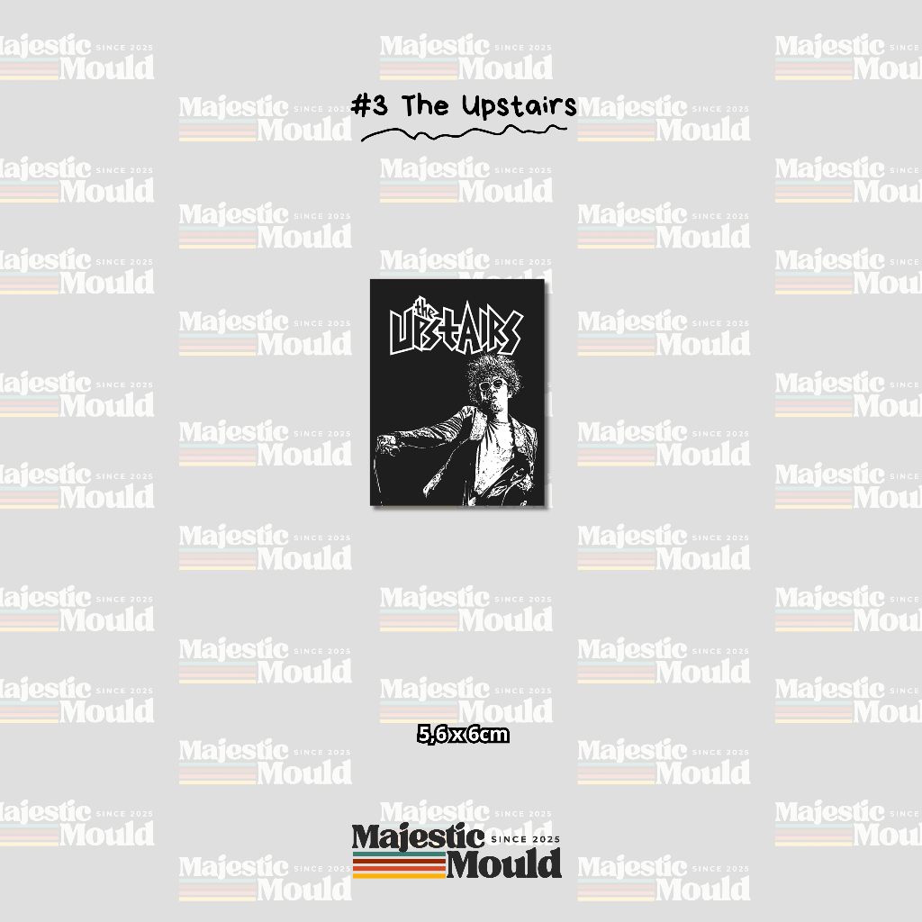 

#3 Upstairs – Stiker Band Vinyl Glossy | Tahan Air & Luntur (Laptop/Helm/Tumbler/dan media lainnya)
