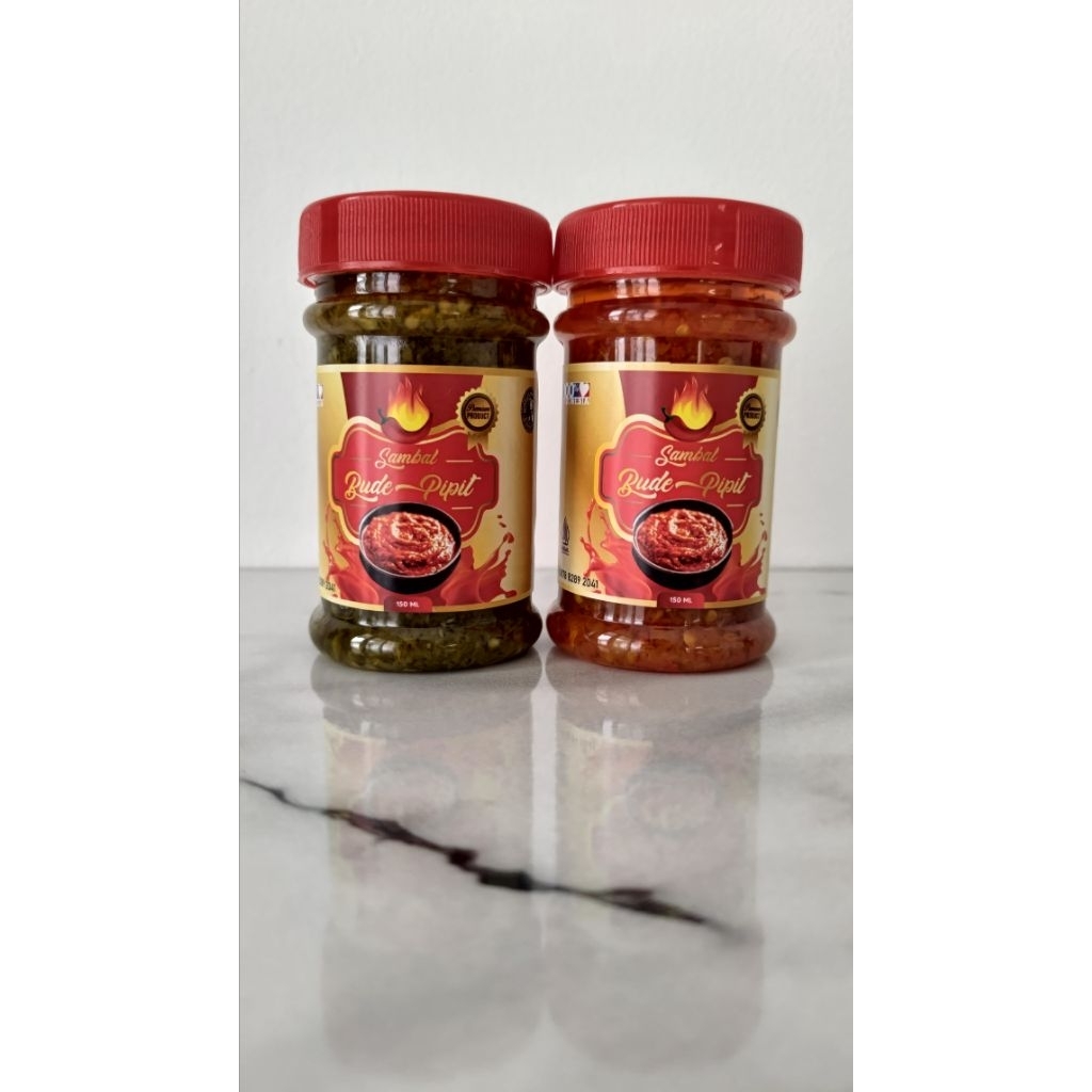 

Sambal Bude Pipit - Paket 2 botol Sambal Bawang dan Sambal Ijo