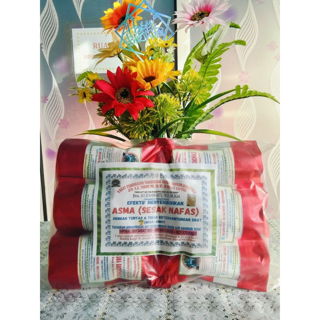 

HERBAL ASMA UNTUK PENYEMBUHAN TOTAL S/D PERMANEN & BEBAS KIMIA