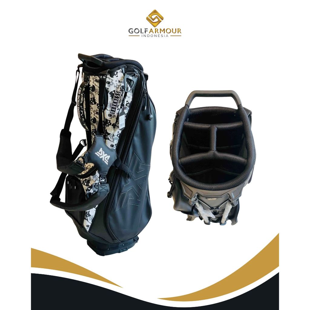 BAG PXG DARKNESS SKULL CAMO LIGHTWEIGHT CARRY STAND BAG | BAG GOLF