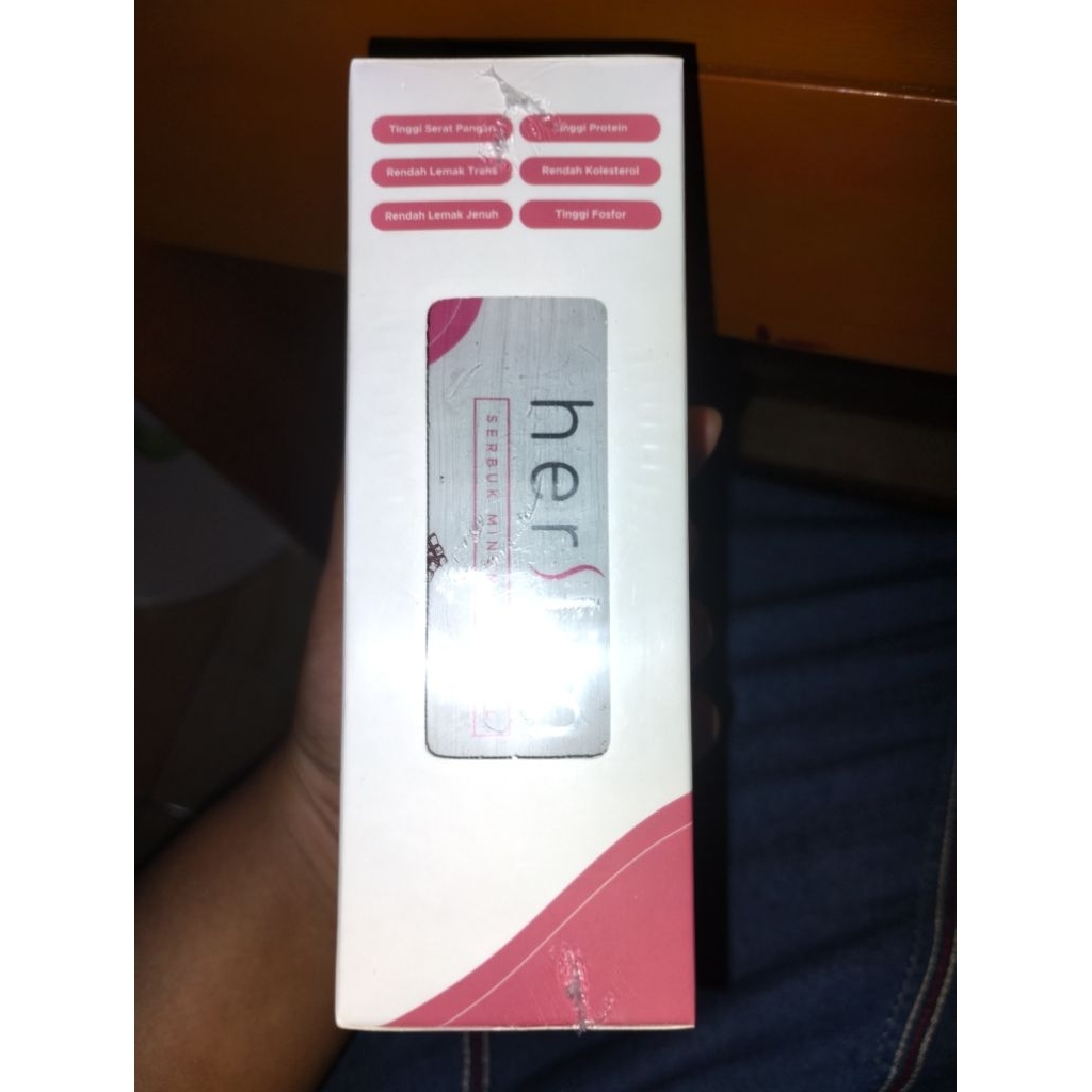 

HERSLIM by HERWELL(serbuk minuman sereal rasa coklat ORI, 180g, 6 sashet)