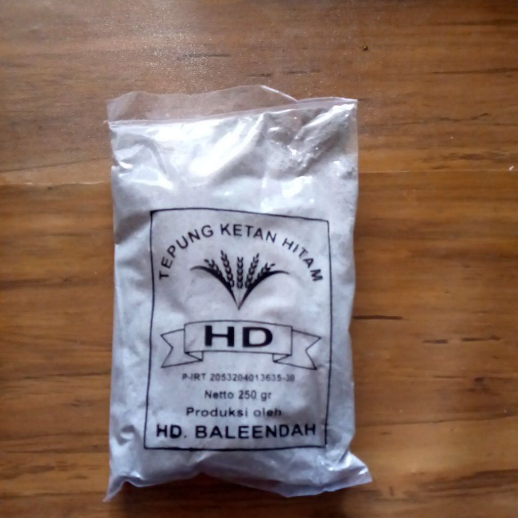 

hade tepung ketan hitam hd kemasan 250 gram