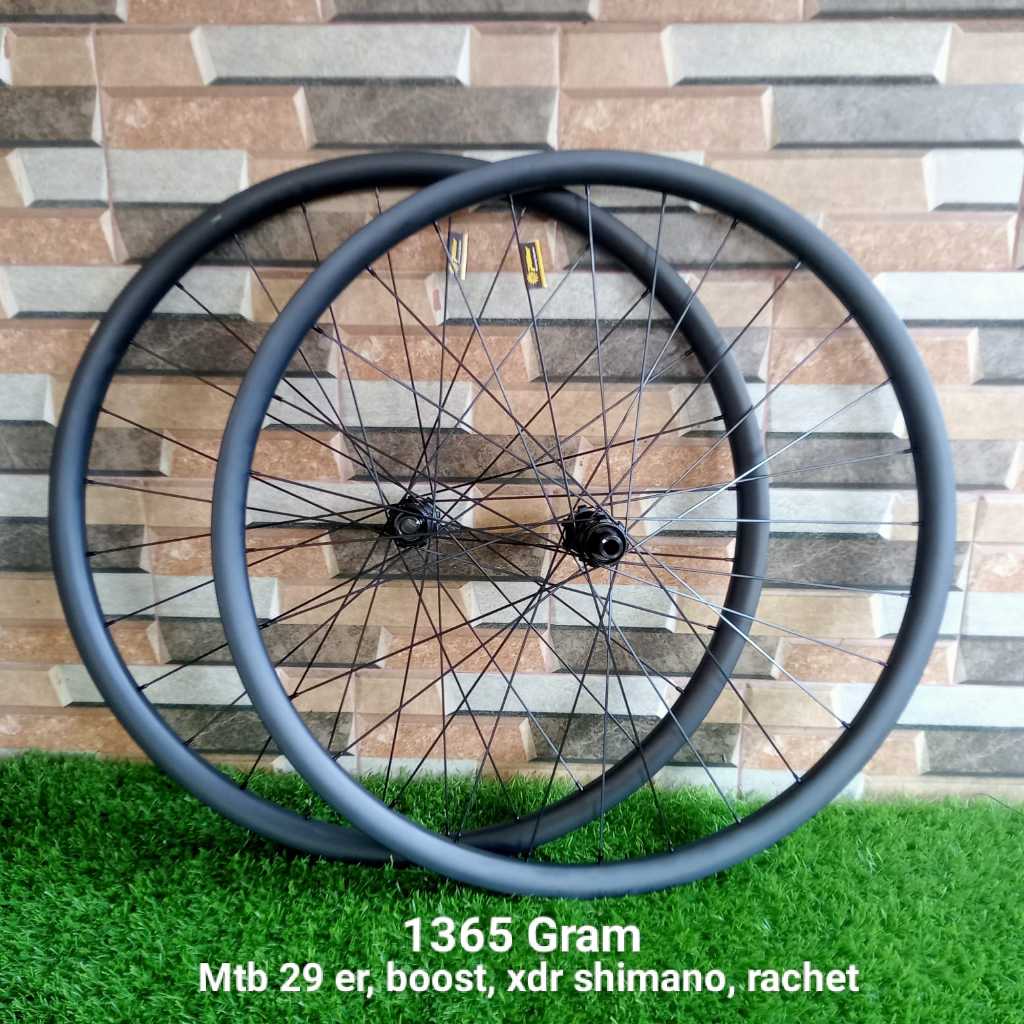 WHEELSET MTB CARBON 29 ER HUB BOOST BODY RACHET XDR SHIMANO WHEELSET MTB BERGARANSI PRODUK IMPOR