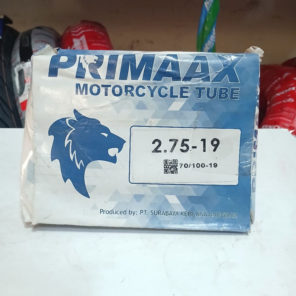 BAN DALAM PRIMAX 275 RING 19 ASLI PRIMAX