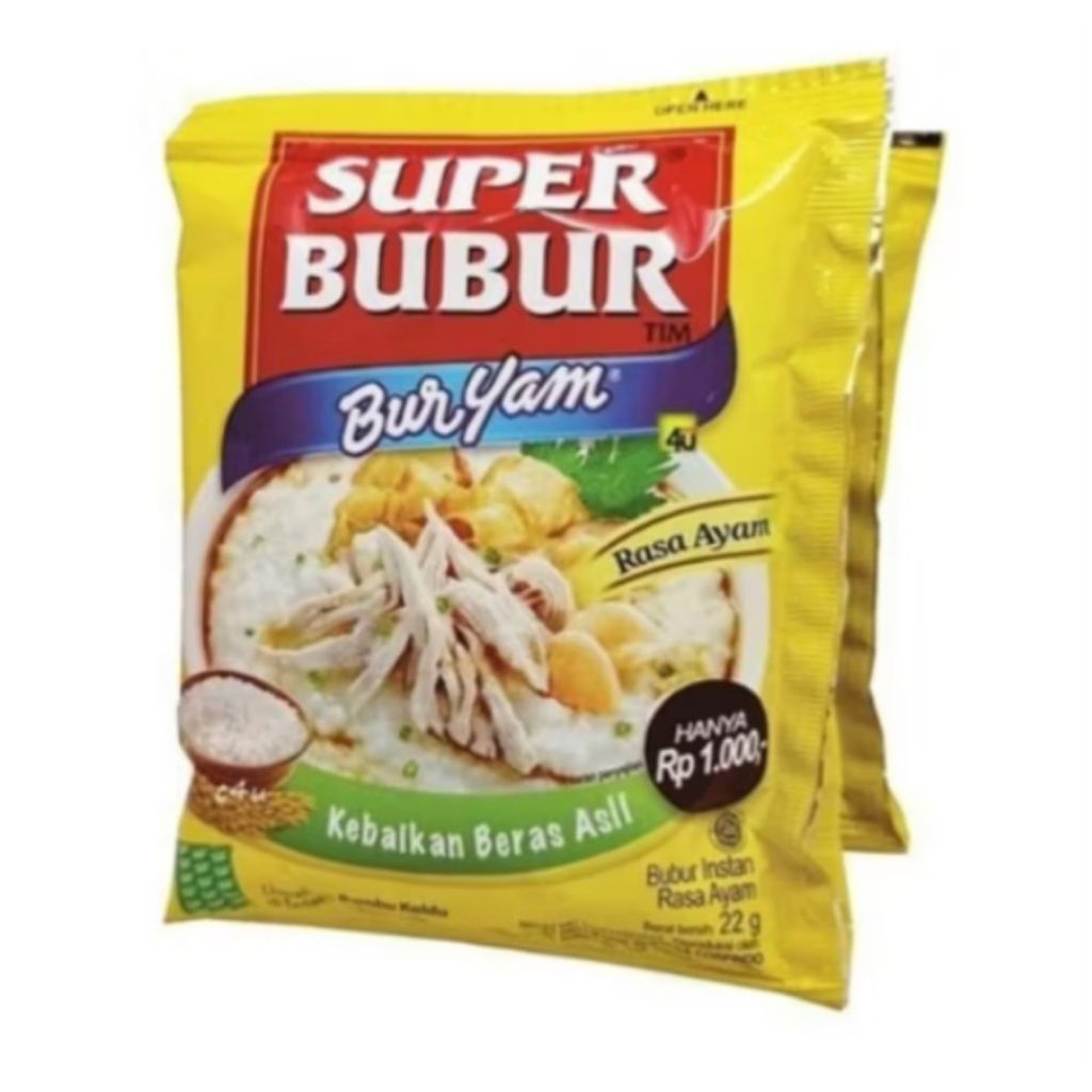 

Super Bubur Buryam Bubur Ayam Instan 22gr 1 Renceng Isi 10 Sachet