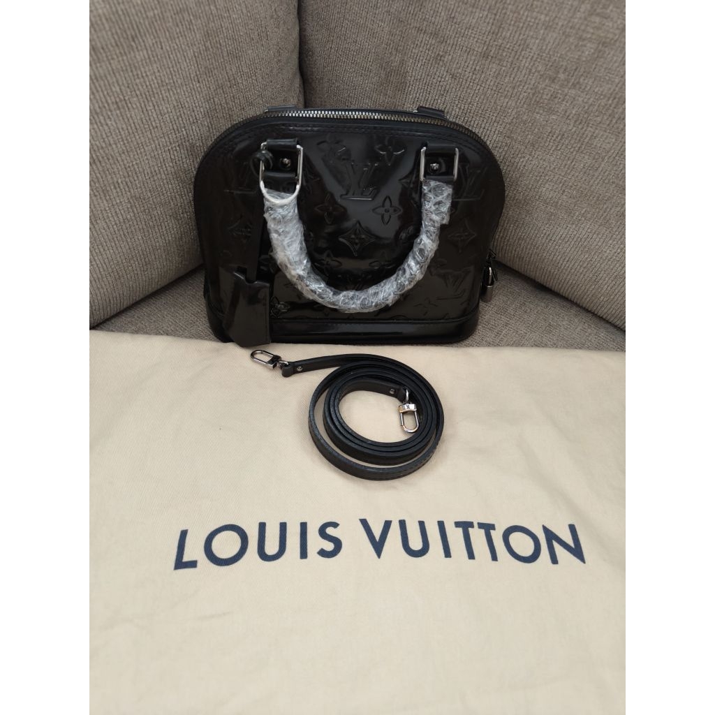 LV BB Alma Vernis Monogram Full Black Preloved