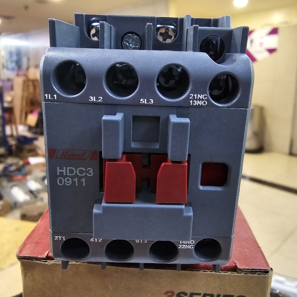 CONTACTOR/KONTAKTOR HDC309 HDC312 HDC318 HDC325 HDC332 HDC340 3PHASE 220VAC HIMEL ELEKTRIK