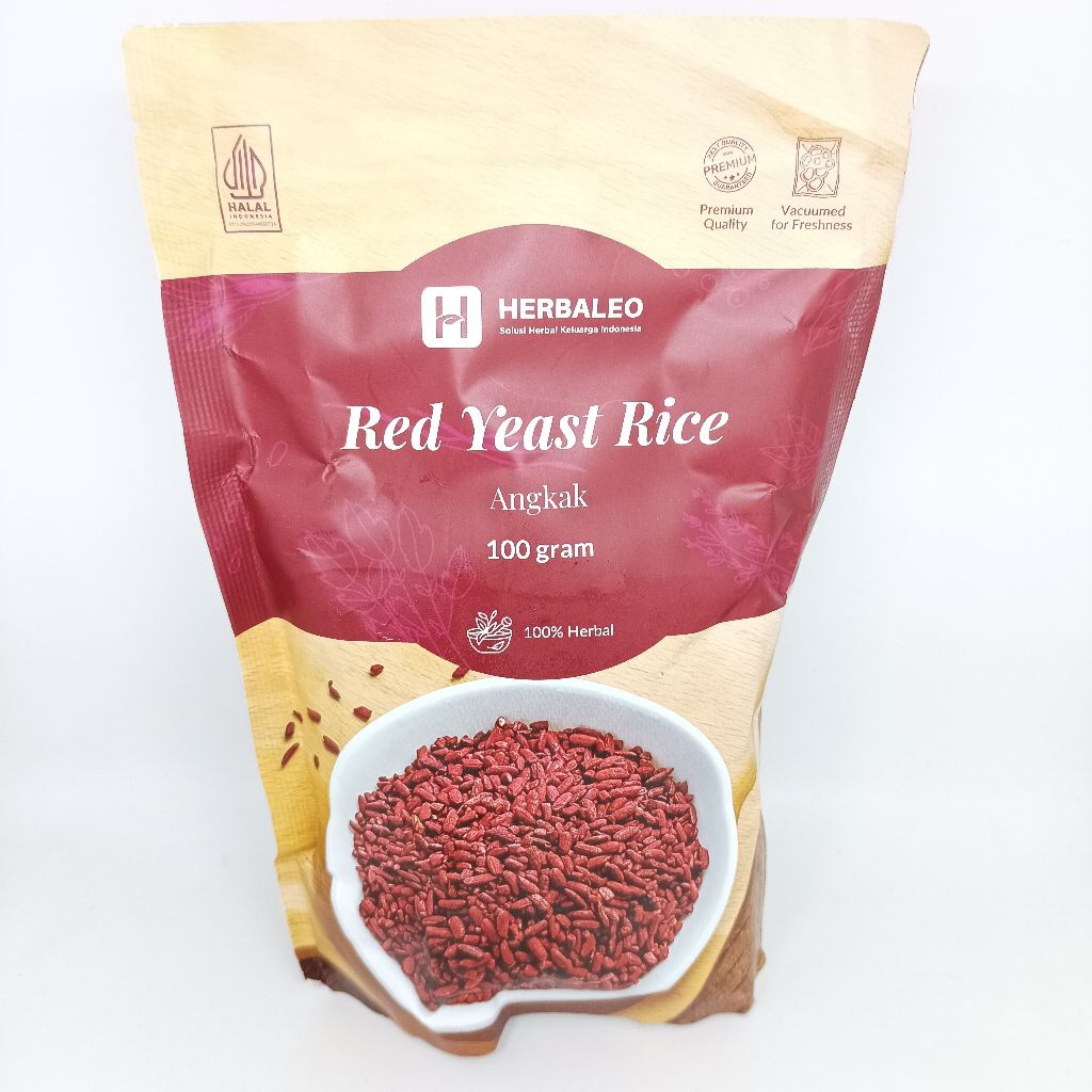 

ANGKAK MERAH 100 GRAM / BERAS ANGKAK FERMENTASI / RED YEAST RICE HERBALEO / MENINGKATKAN TROMBOSIT