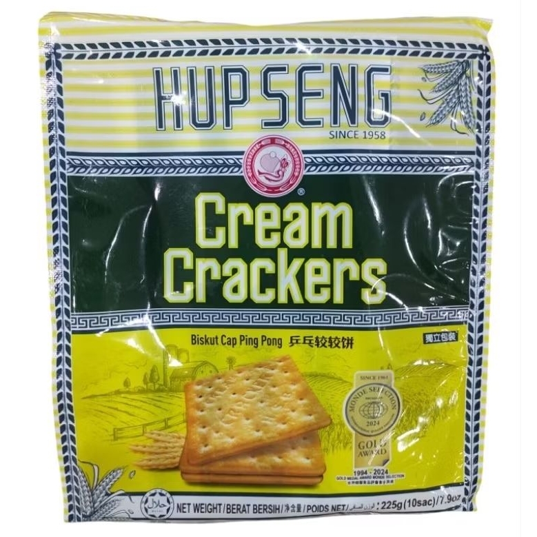 

Hupseng Hup seng cream / sugar crackers sachet individual sachet 225gr in