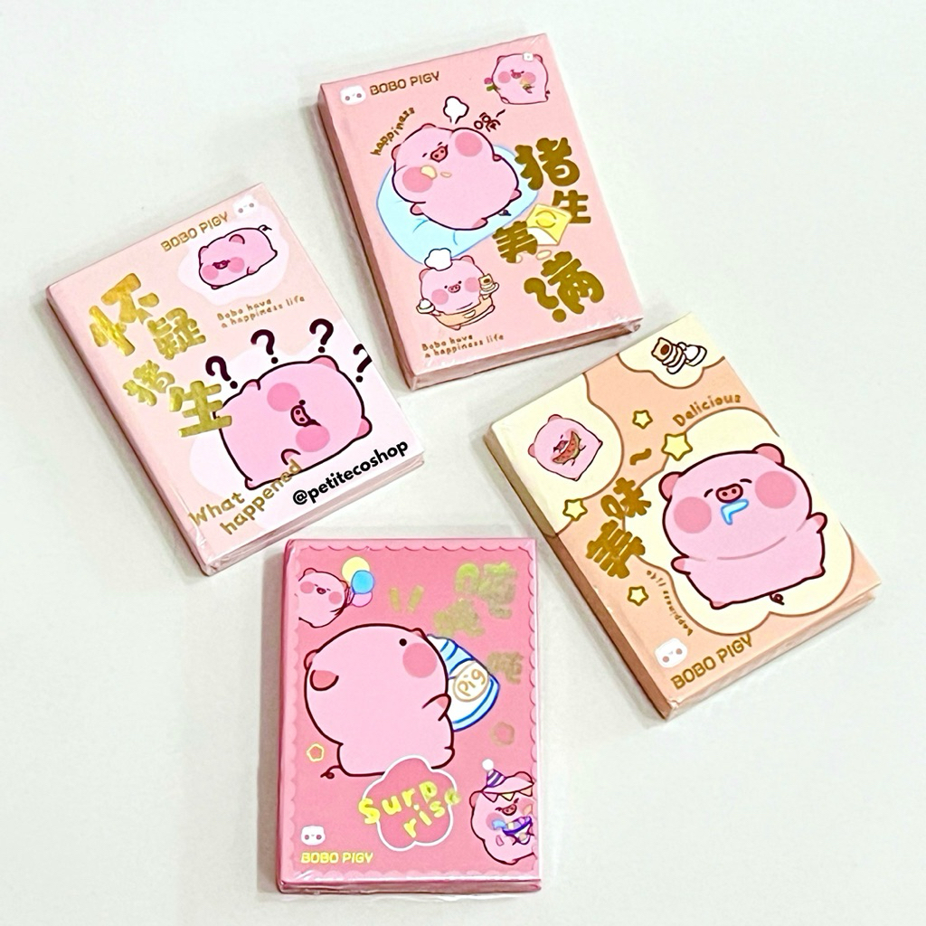 

BOBO Piggy Mini Book Sketchbook Buku Agenda Kecil Notebook Babi Pig Lucu