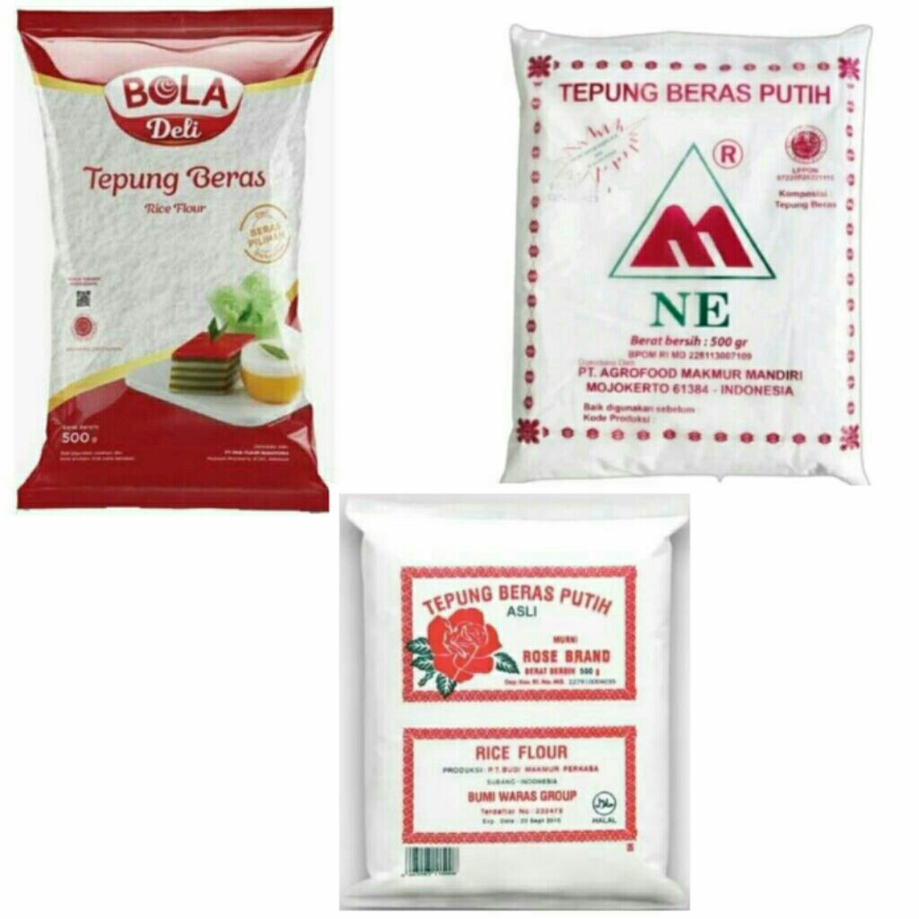 

TEPUNG BERAS 500GR (ROSE BRAND/ NE/ BOLA DELI)