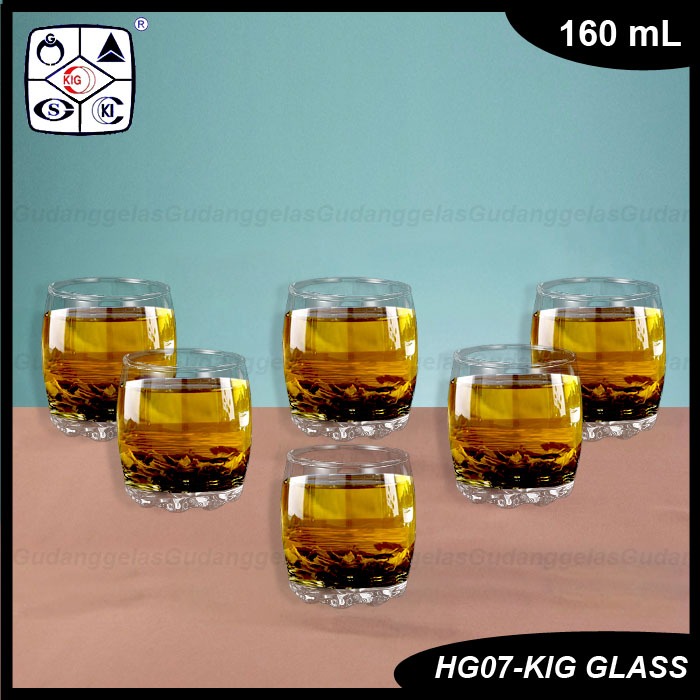 1 SET 6 PCS Gelas Whiskey/Gelas Kaca/Gelas Kaki Gajah/Gelas Lilin/Gelas Aroma Terapi/Gelas Old Fashi