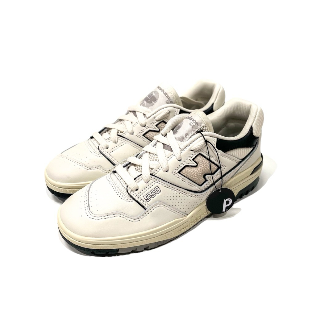 New Balance 550 Sea Salt Cream Black