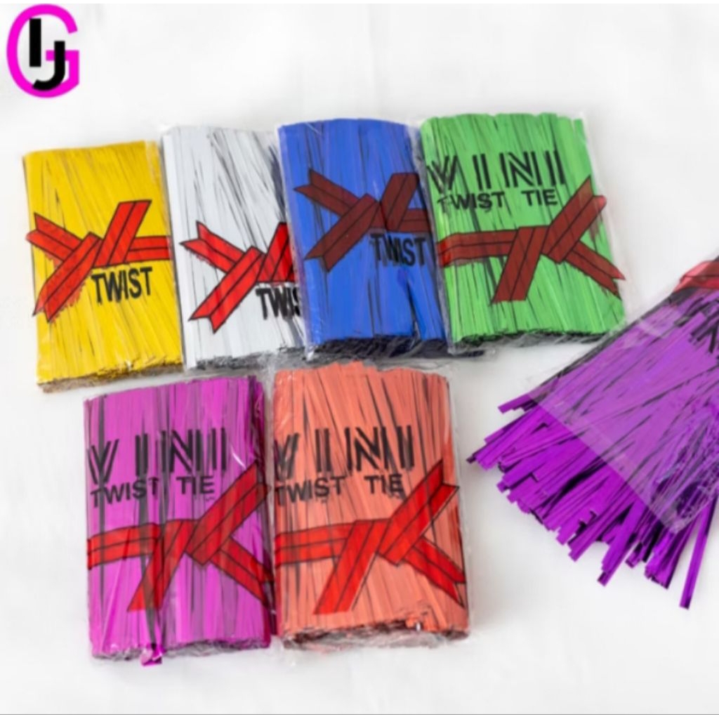

Twist Tie Pita Kawat Metalik Tali Souvenir Kawat Potong Kawat Ikat Pita Kawat