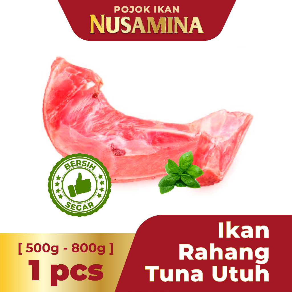 

Nusamina Ikan Rahang Tuna Utuh Bersih Segar Frozen [1 pcs] 500-800g