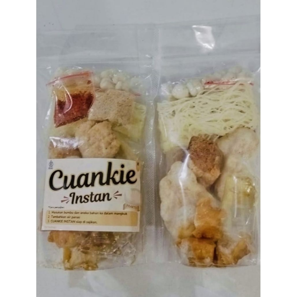 

Cuankie Instan GURIH, NIKMAT, PRAKTIS tinggal tambahkan air panas