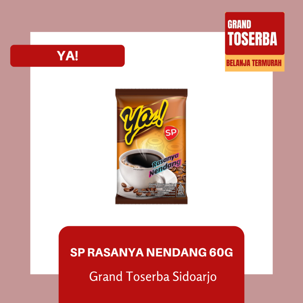 

YA! KOPI INSTAN RASA NENDANG 60g - 150g / KOPI INSTAN BUBUK