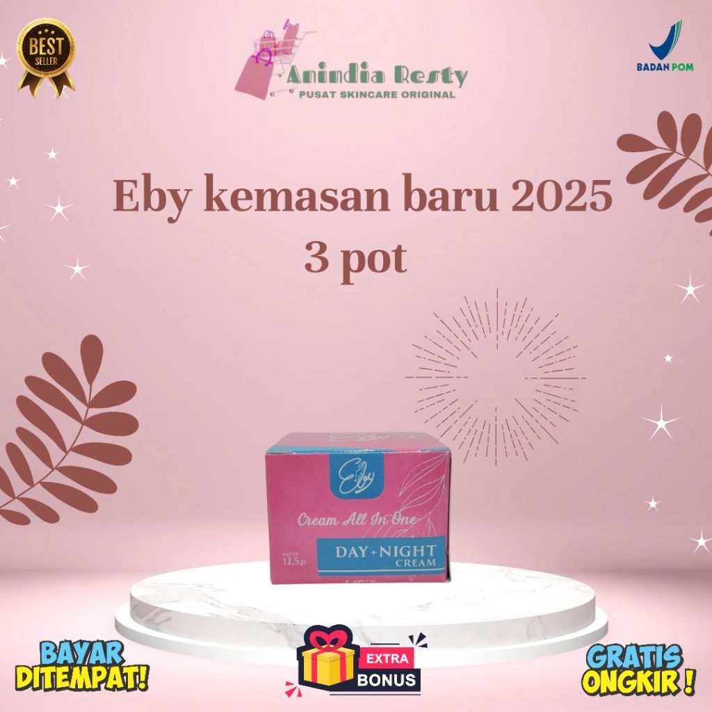 CREAM EBY BY ELIZA BEAUTY KEMASAN BARU BPOM ORIGINAL