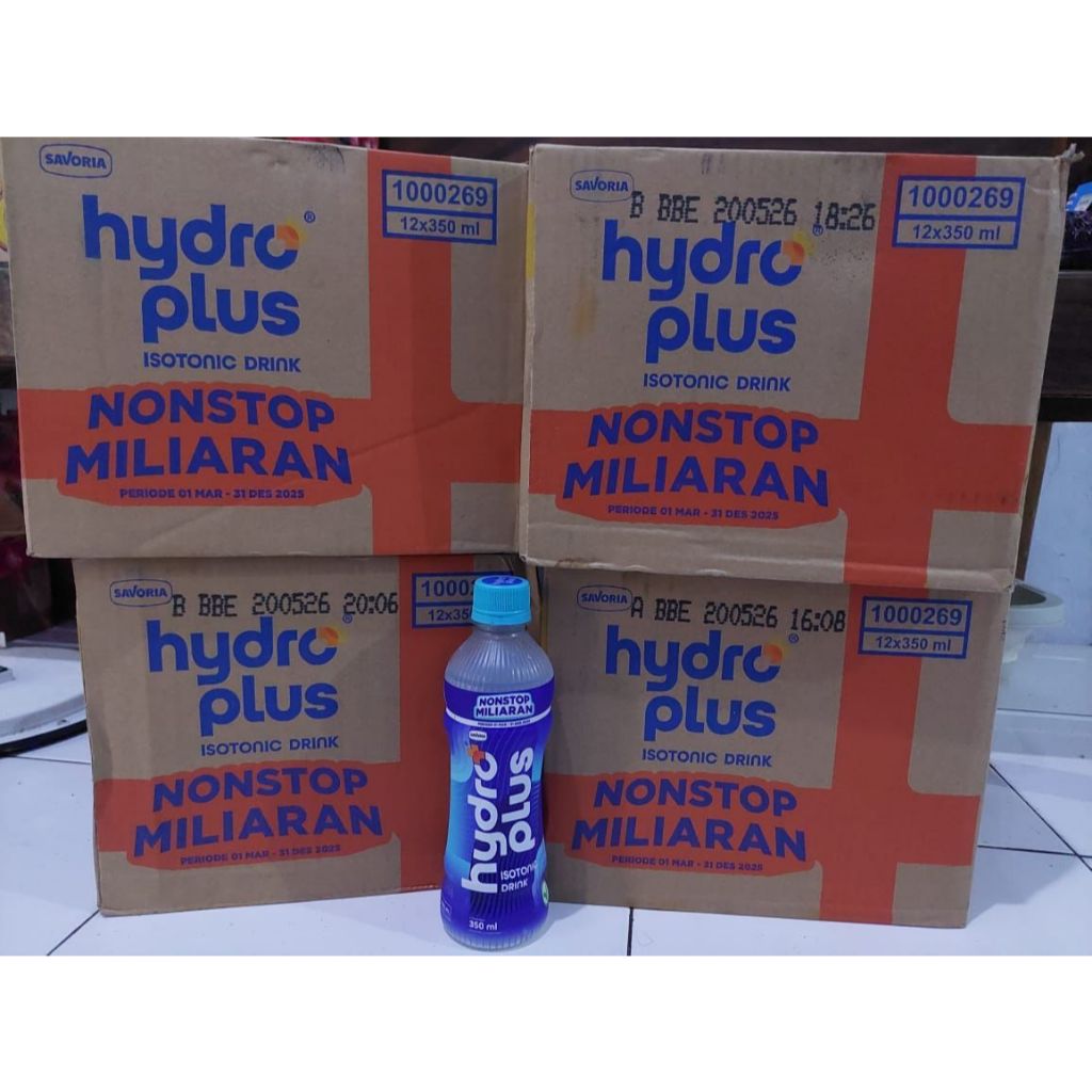 

Hydro Plus Isotonic 350Ml Nonstop Miliaran Isotonic Drink - Minuman Isotonic Berhadiah - Hydroplus 350 Ml NEW SEGEL ASLI - HYDROPLUS SEGEL 350 Ml