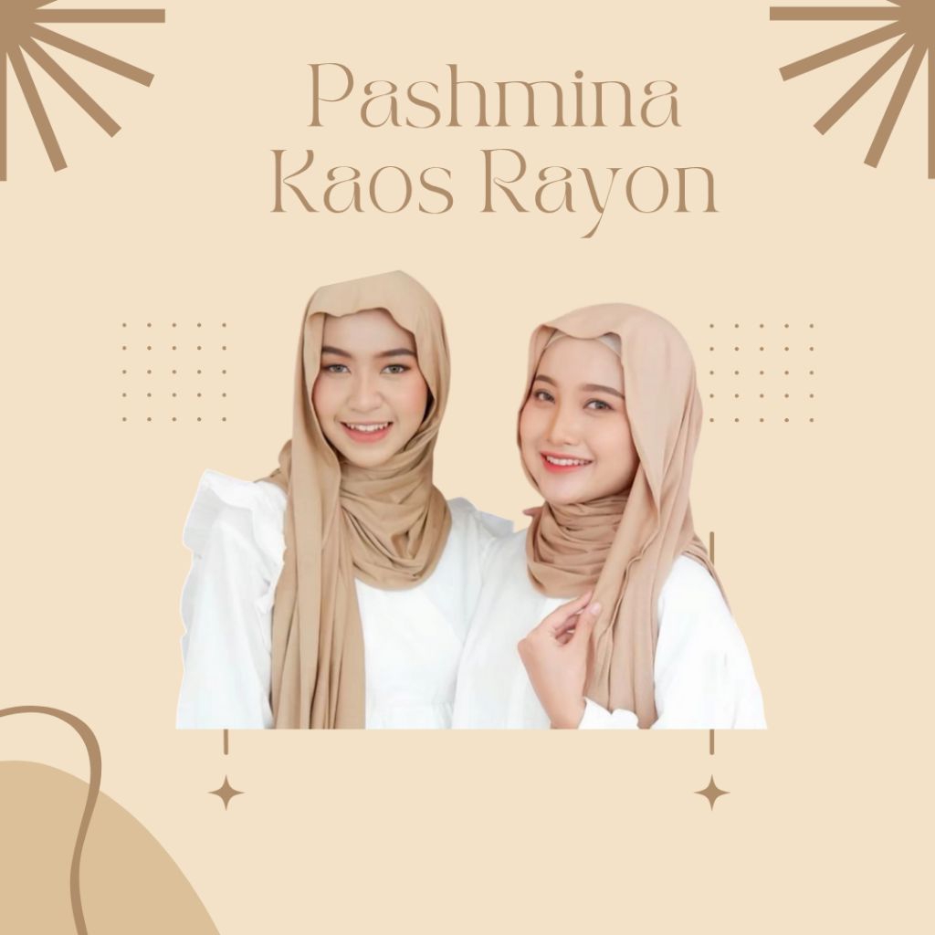 ELHIJAB - PASHMINA KAOS RAYON PREMIUM KERUDUNG JILBAB