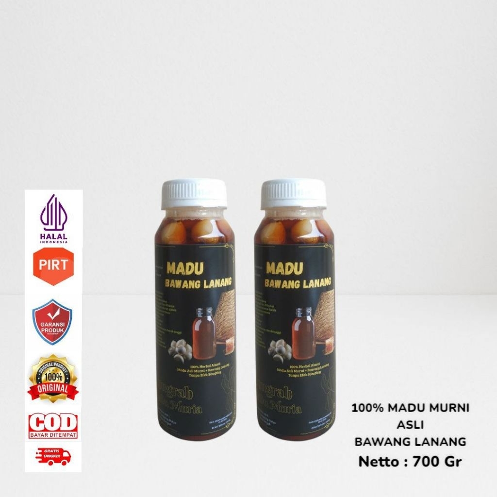 

Madu Murni Asli Bawang Lanang Tunggal 700gr Original 100% Super Premium Alami Pure Natural Raw Honey