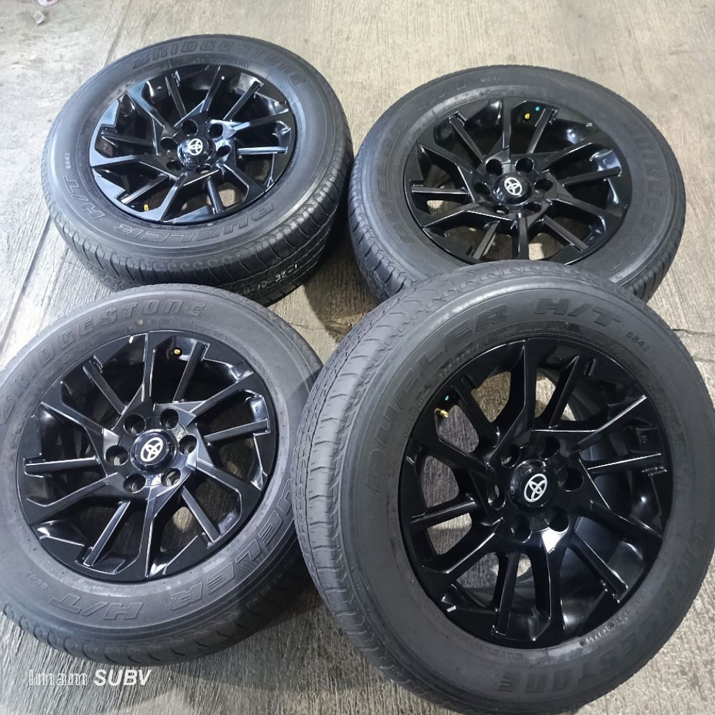 Velg Original Fortuner GR R18 set Ban Bridgestone Dueler HT