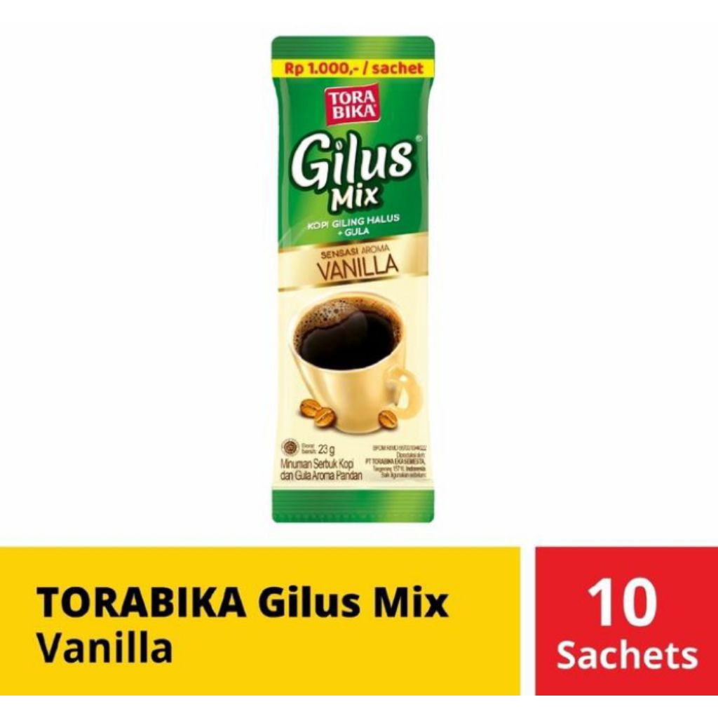 

Torabika Gilus Mix Vannila Isi 10 Sachet