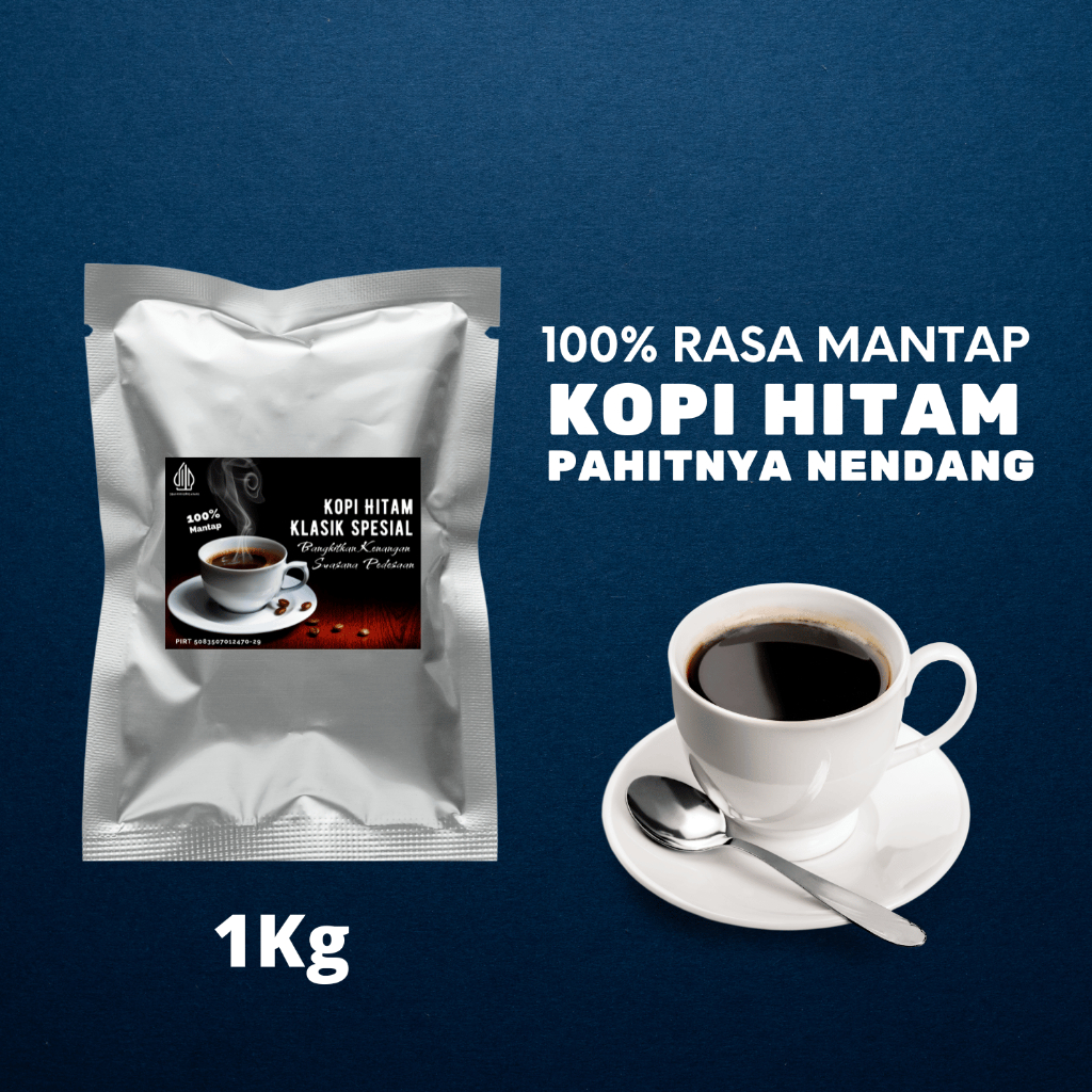 

Kopi Robusta Hitam Bubuk Spesial Tubruk 1Kg