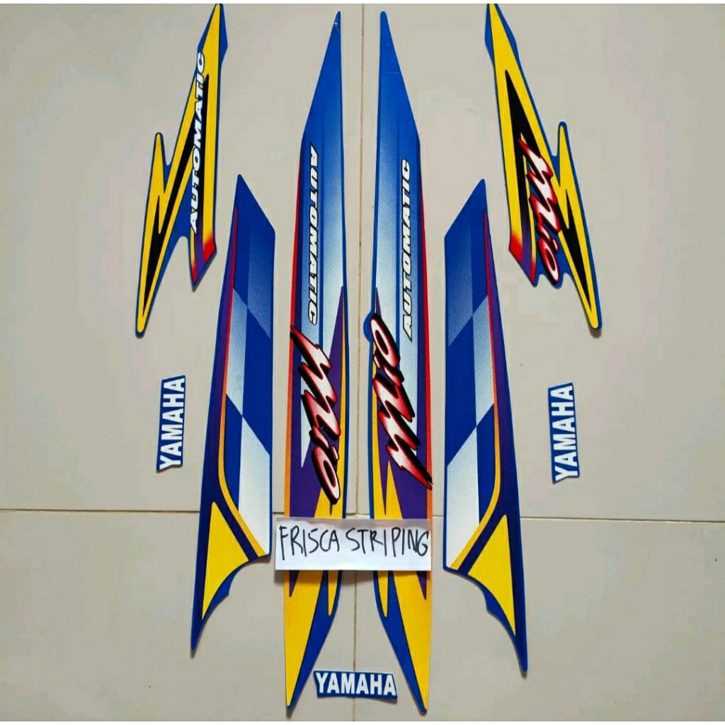 striping stiker Mio bendera sporty 2004 biru