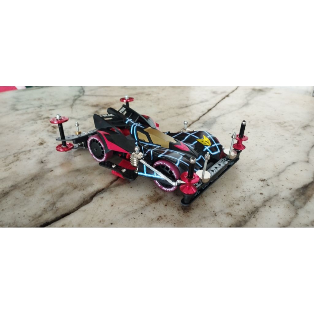 Tamiya beak spider mini 4WD side damper RTR kompetisi