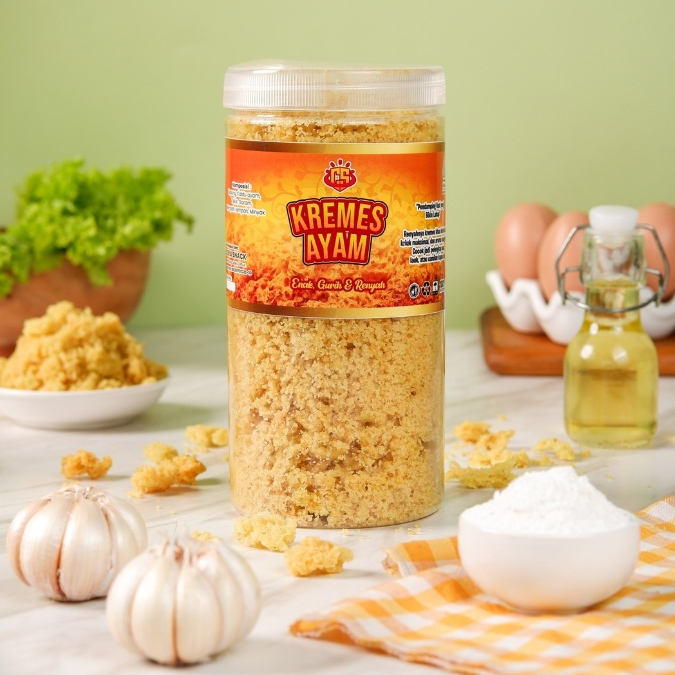 

Ceria Snack - Kremes Ayam Original 300gr | Kremesan Ayam Non MSG Enak Gurih Renyah | Kremes Ayam Bikin Nagih