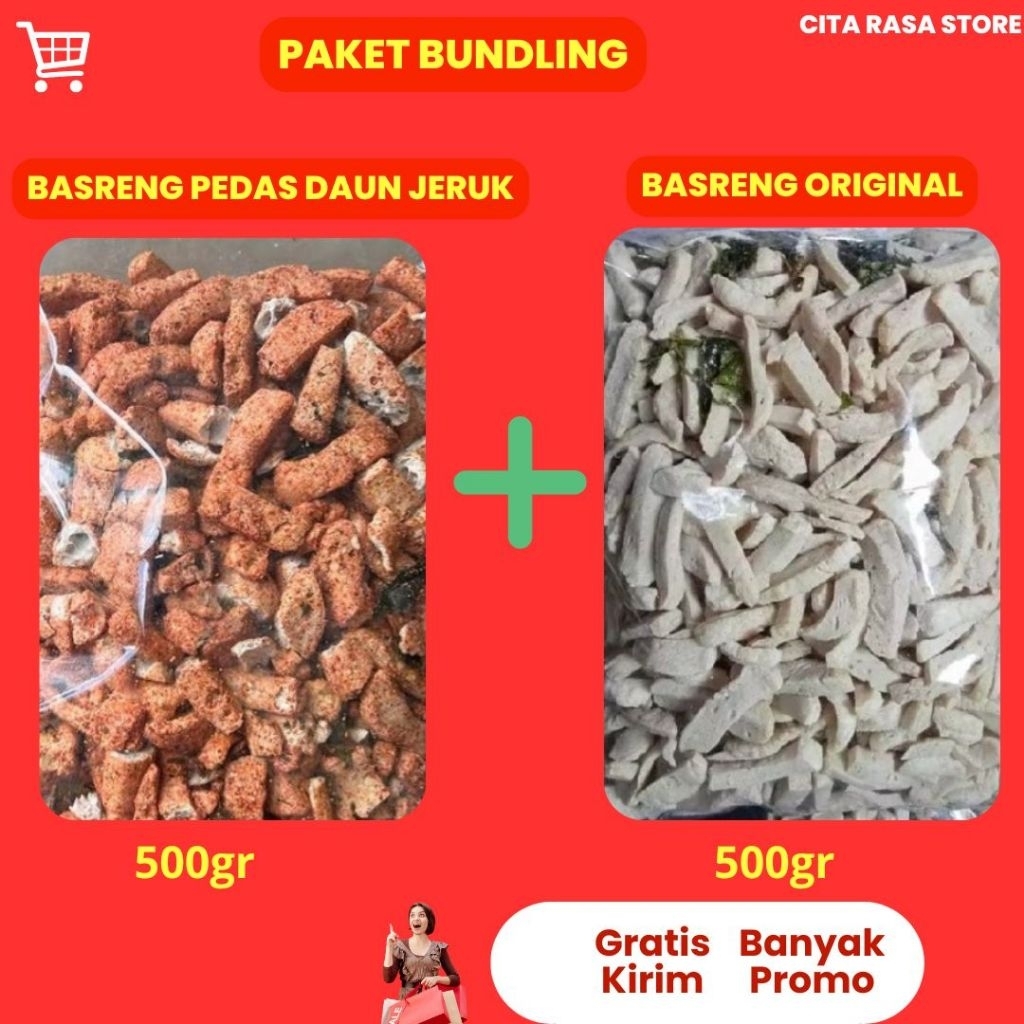 

Promo Paket Hemat! Paket Bundling Basreng Pedas Daun Jeruk Dan Basreng Original | Paket Mix
