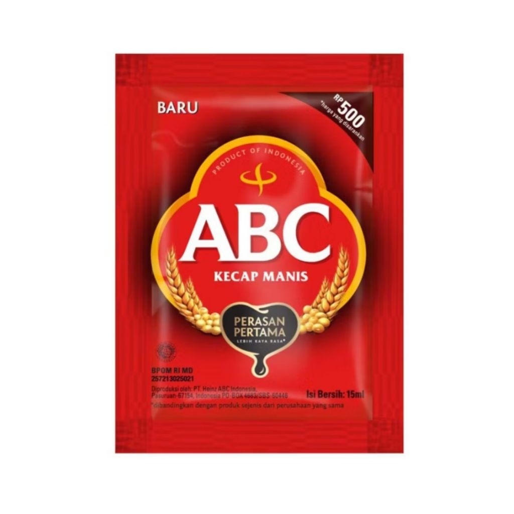 

ABC Kecap Manis Sachet 15 ml Eceran 500