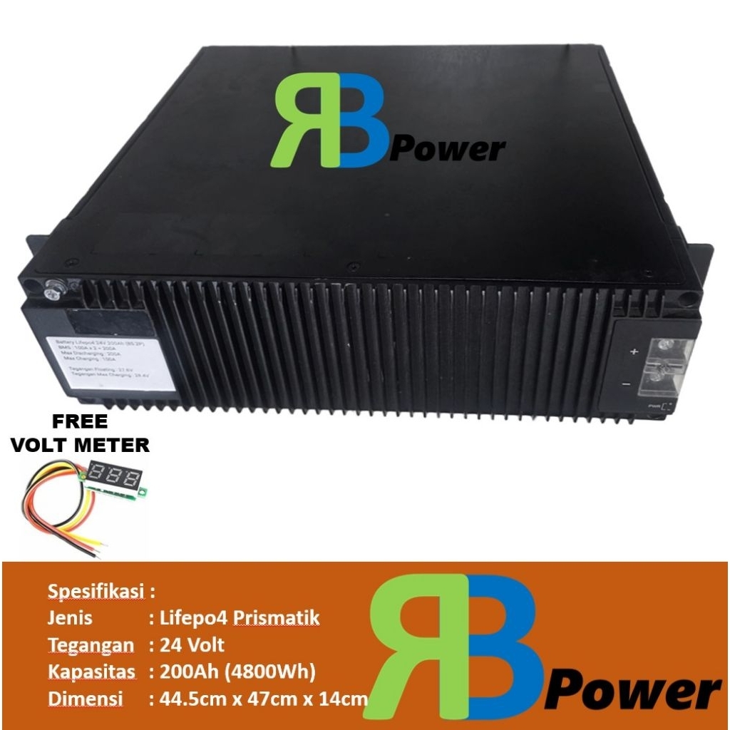 Baterai Battery Lifepo4 24V 200Ah Good Quality