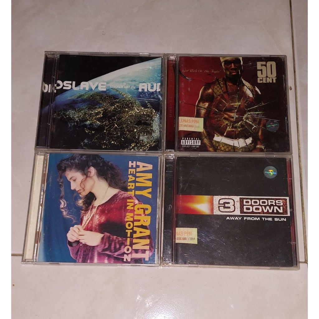 cd AUDIOSLAVE-REVELATIONS / 50 CENT-Get Rich Or Die Tryin' / AMY GRANT-HEART Motion / 3 DOORS DOWN- 