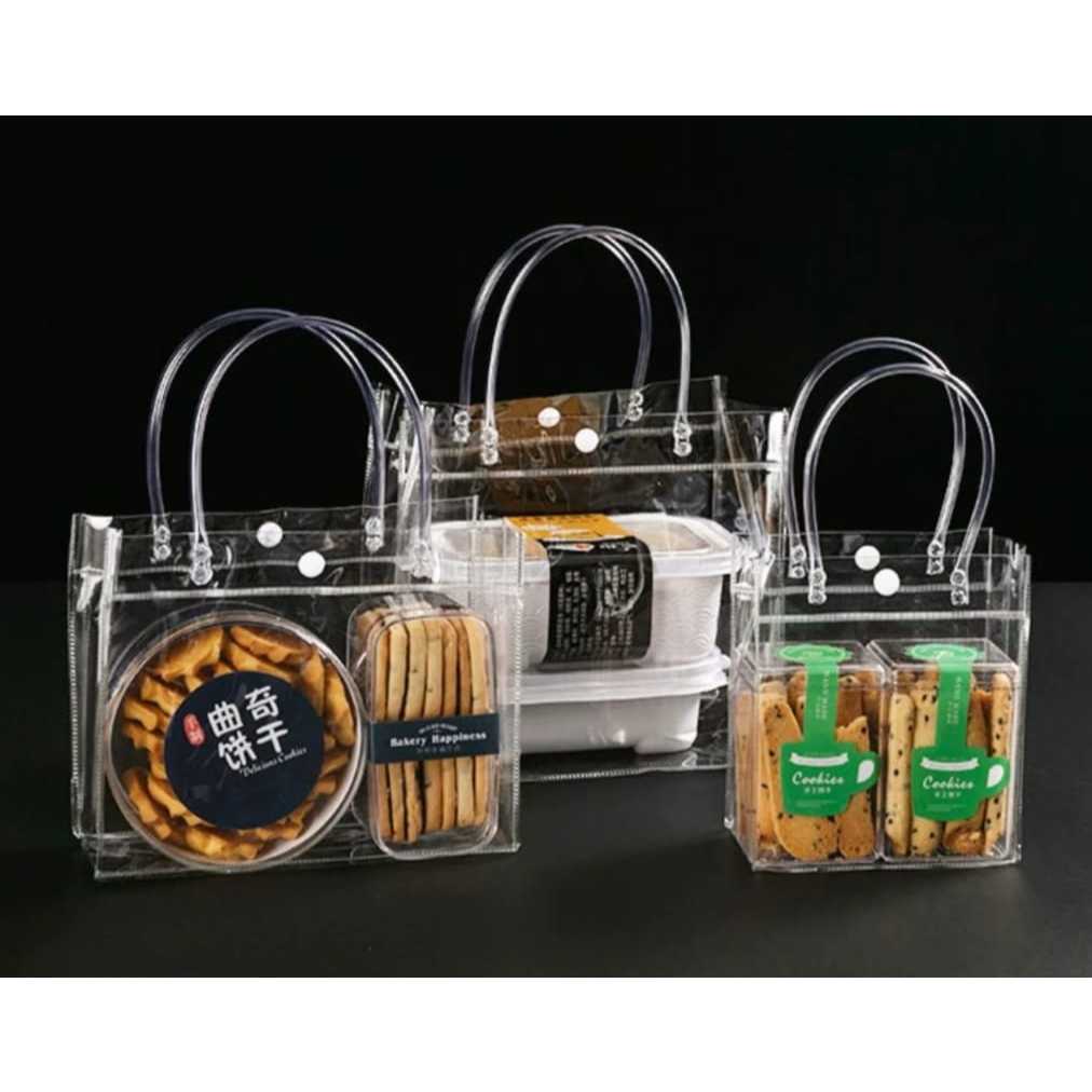 

-RR M01B- TAS HAMPERS TRANSPARANT - HAMPERS BAG - GOODIE BAG TRANSPARANT