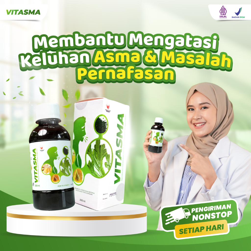 VITASMA - Obat Batuk Sakit Tenggorokan Madu Vitasma Bronkhitis Batuk Menahun Sesak Nafas Asma