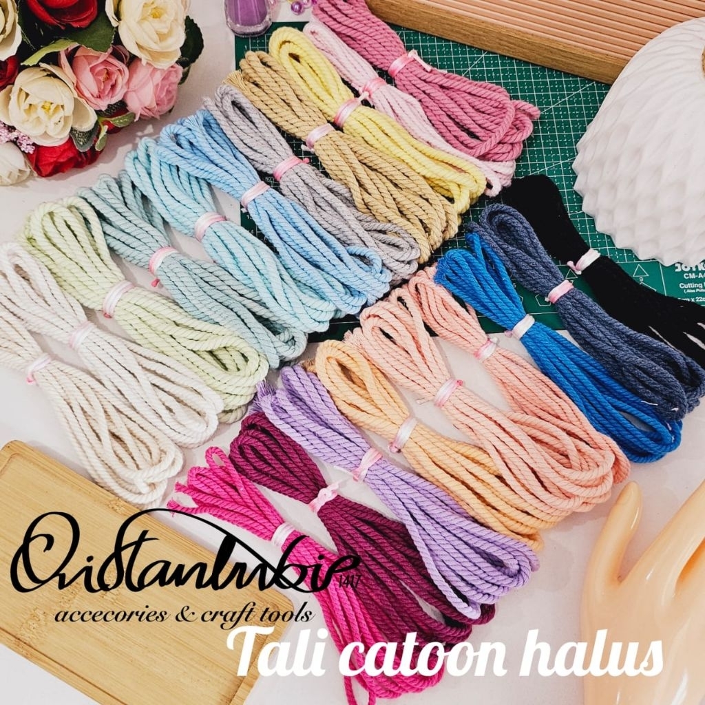 

Tali Catoon Halus 3mm dan 4mm kemasan 3yard
