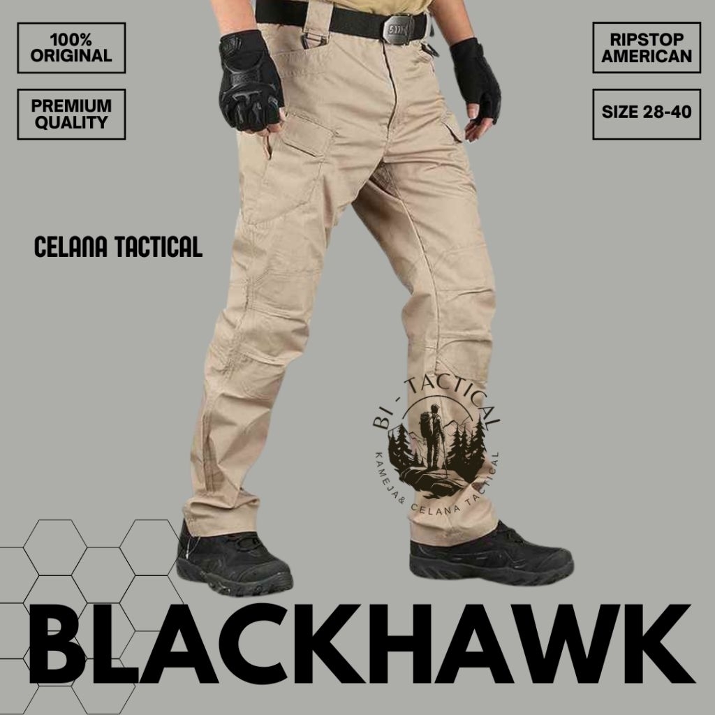 BI-TACTICAL CELANA TACTICAL BLACKHAWK PANJANG CELANA TACTICAL CARGO LAPANGAN PRIA WANITA