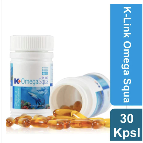 K-OMEGASQUA PLUS 30 SOFTGEL ORGINAL K-LINK | Omega Squa Asli K Link