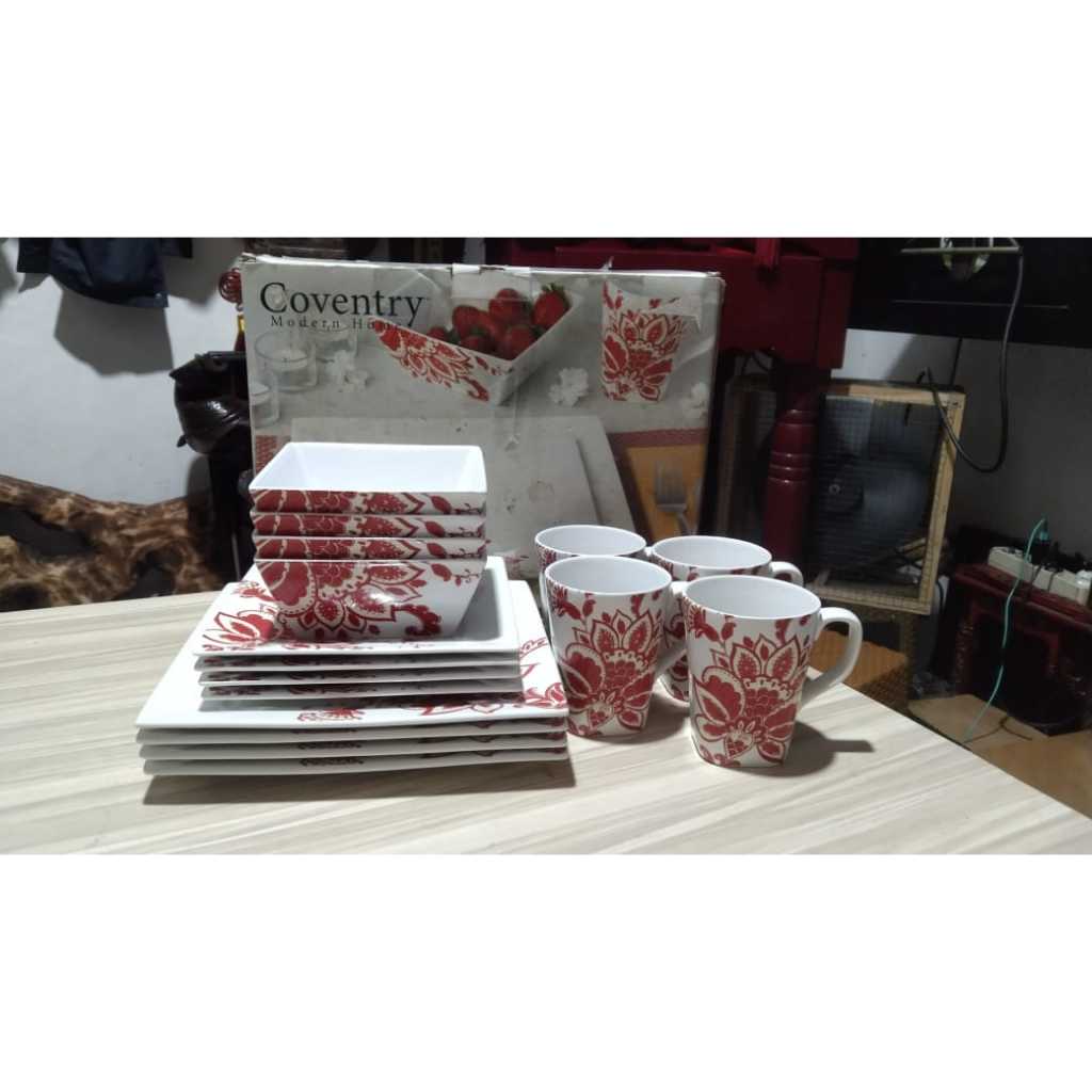 Cangkir Piring Keramik Conventry Like New Kuno Jadul Antik