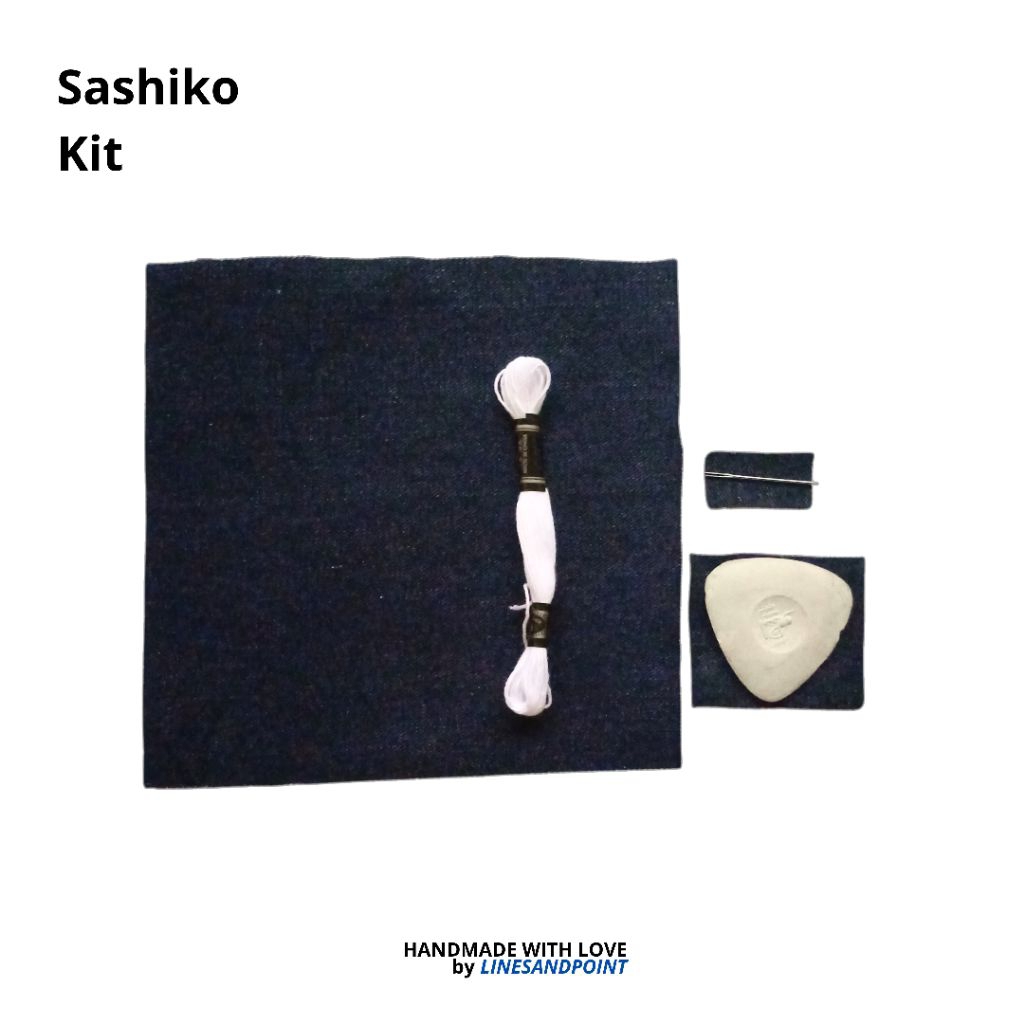 sashiko kit by linesandpoint